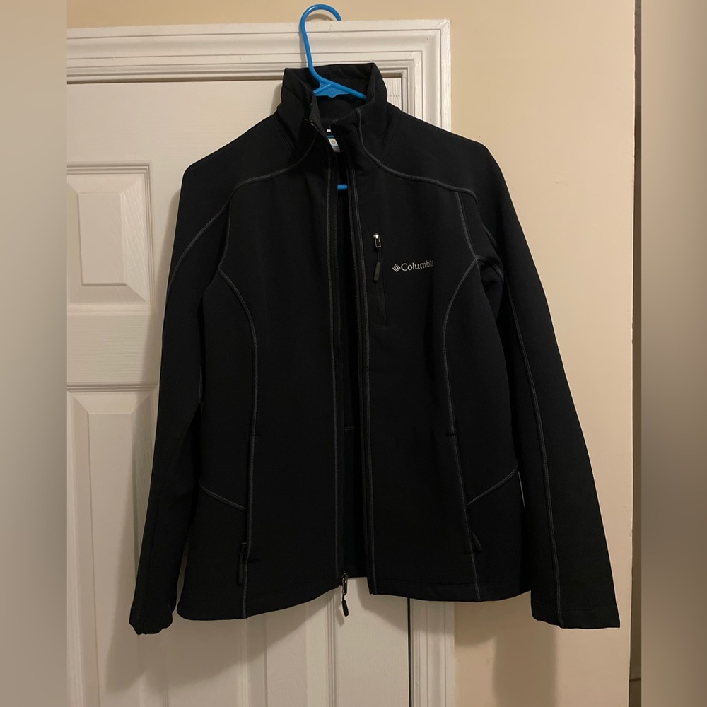Womens S Columbia fleece lined, polyester shell jacket